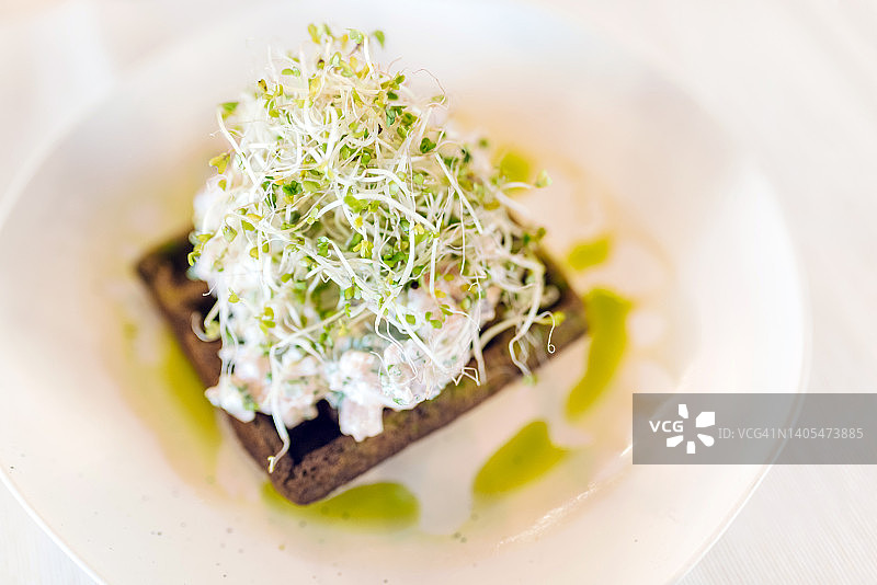 配有微型蔬菜的开胃菜图片素材