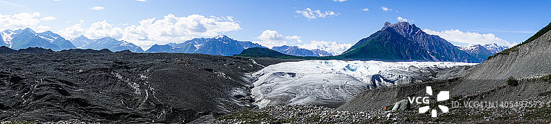 兰格尔-圣伊莱亚斯国家公园冰川景观全景图片素材