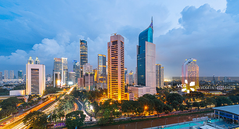 雅加达城市风光图片素材