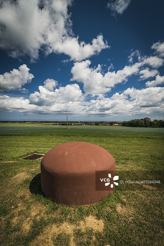 法国诺曼底的希尔曼要塞，一个德国碉堡群图片素材