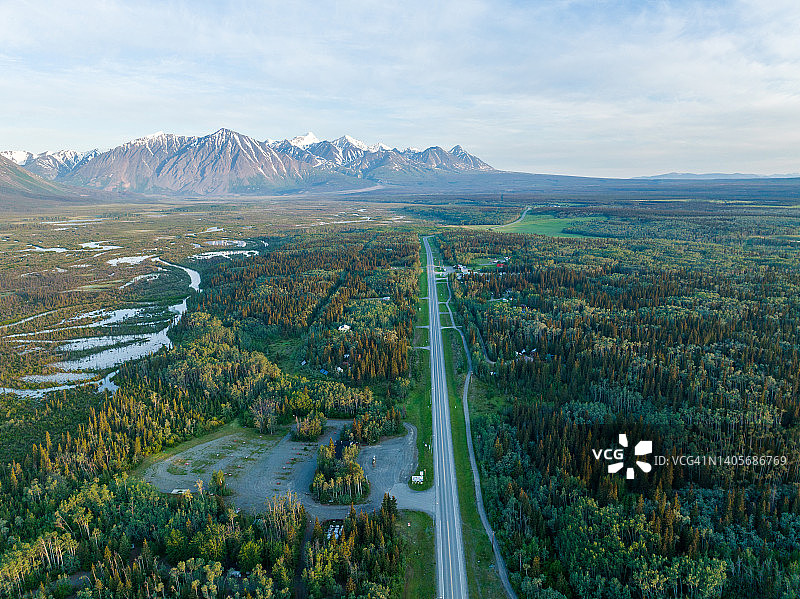 加拿大育空地区海恩斯 Junction 镇风光图片素材