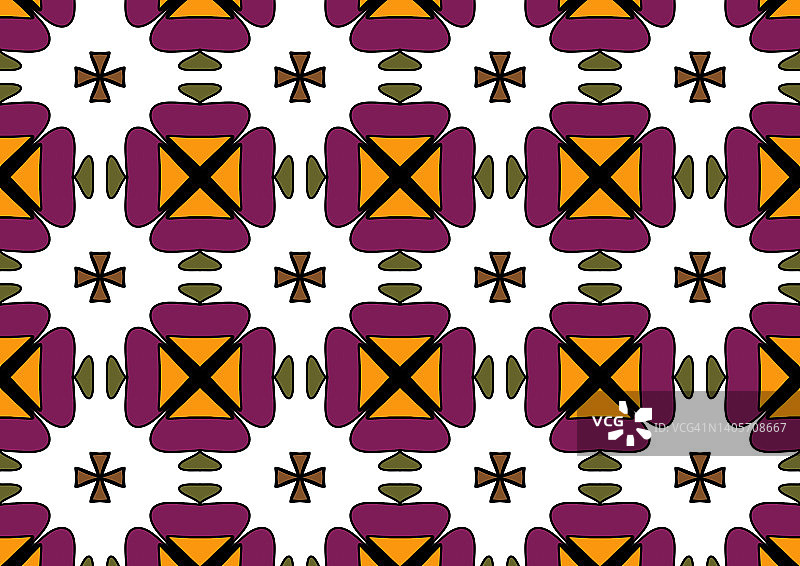 中东风格的几何形状图案图片素材