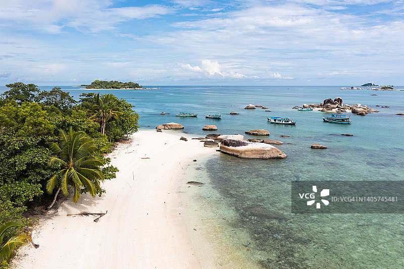 印度尼西亚勿里洞岛克拉扬海滩图片素材