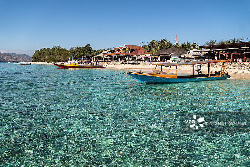 印度尼西亚吉利梅诺海滩和岛屿图片素材