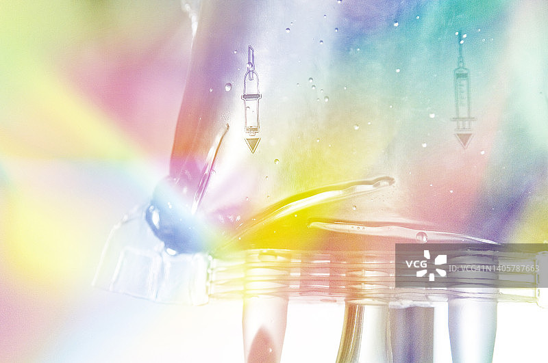 充满希望色彩的输液图片素材