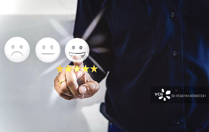 评论，评分满意度概念图片素材