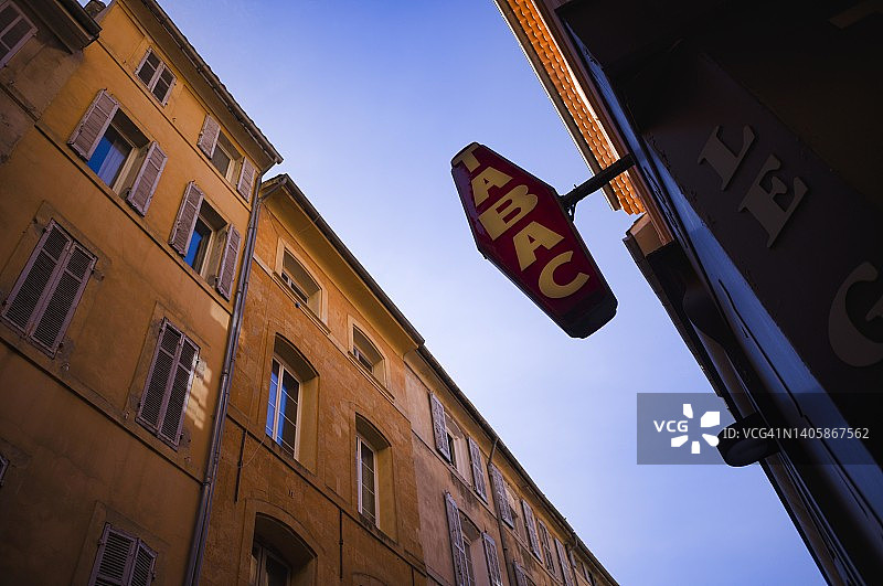 塔巴克盾牌，位于法国普罗旺斯地区艾克斯图片素材