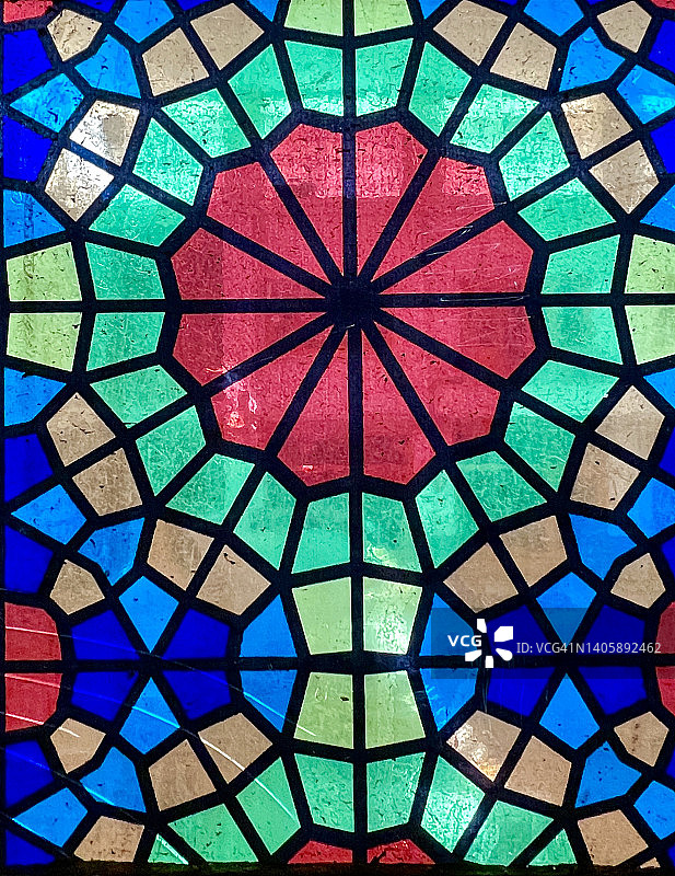 美丽的彩色窗户图片素材