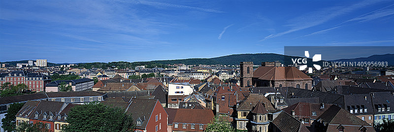 法国贝尔福城市天际线图片素材