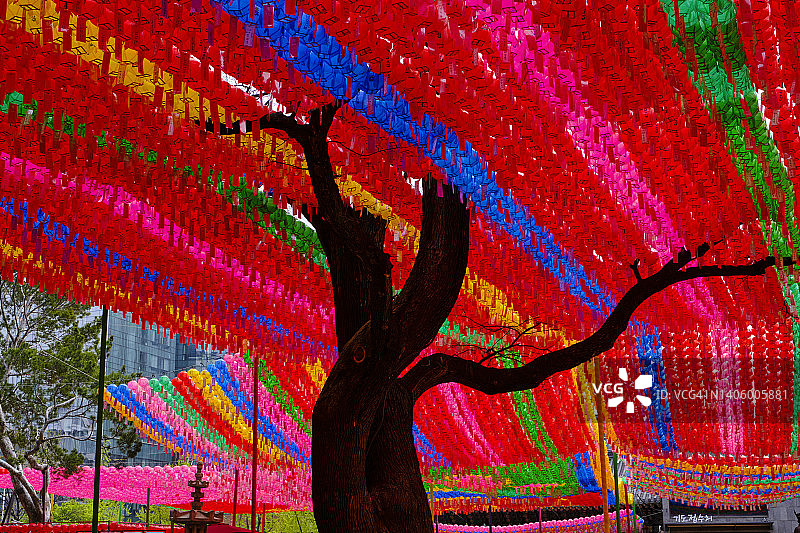 韩国首尔曹溪寺图片素材