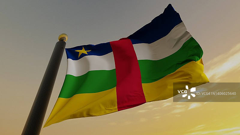 中非共和国国旗图片素材