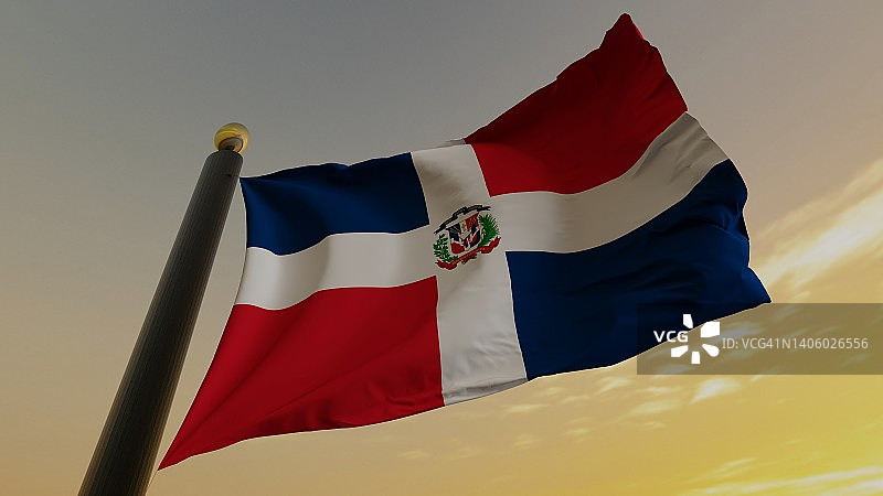 多米尼加共和国国旗图片素材
