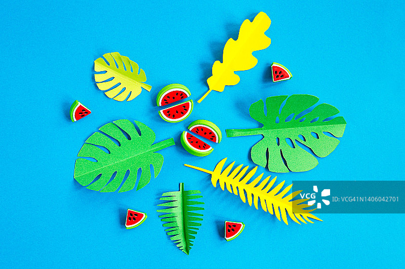 热带纸叶图片素材