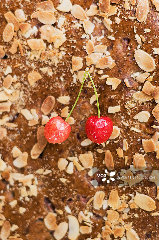 樱桃杏仁馅饼图片素材