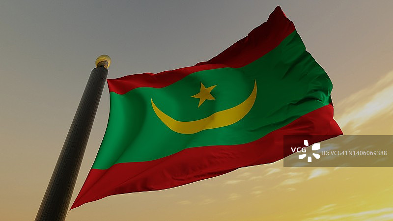 毛里塔尼亚国旗图片素材