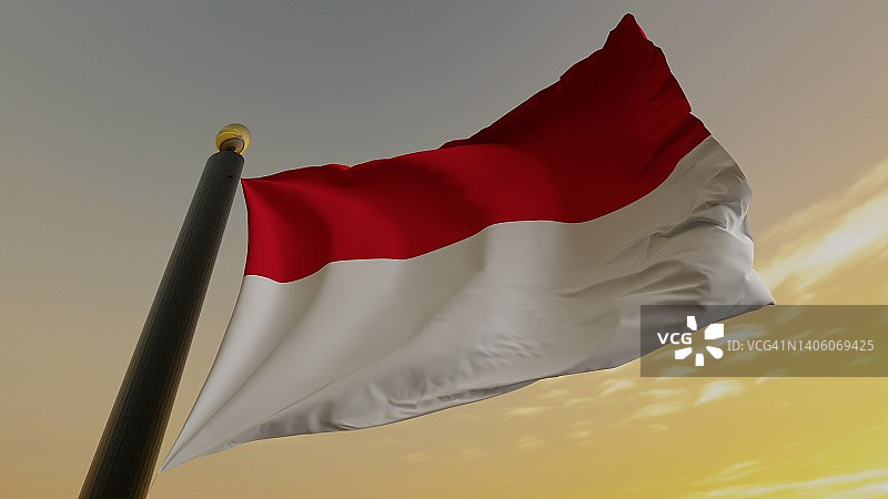 摩纳哥国旗图片素材