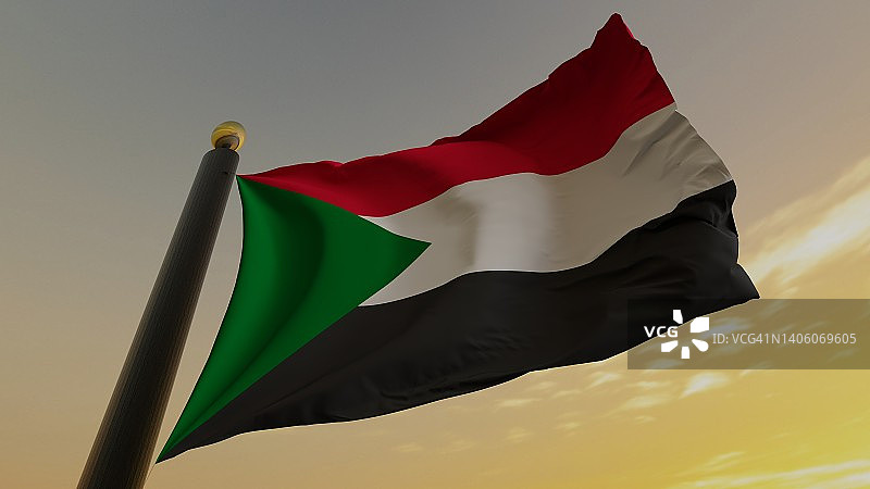 苏丹国旗图片素材