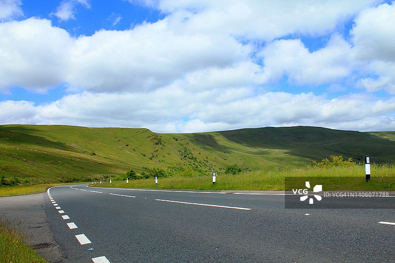 A470公路（布雷肯比肯斯国家公园）图片素材