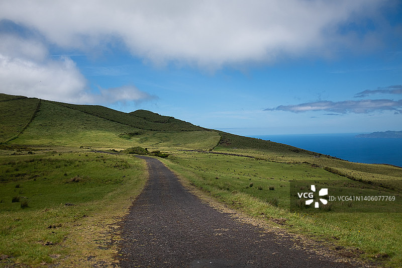 绿色景观公路风光图片素材