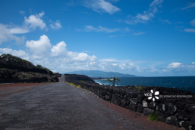 沿海全景风景公路图片素材