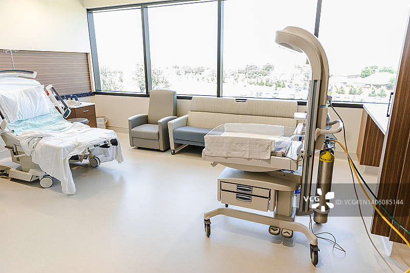 准备迎接新生儿的空病房图片素材