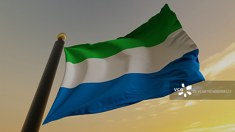 塞拉利昂国旗图片素材