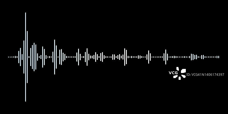 简约音频波形图片素材