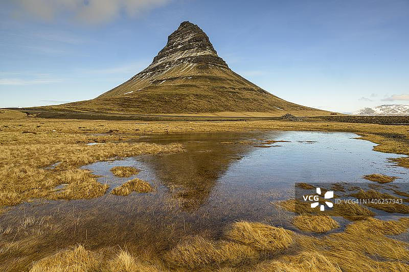 冰岛韦斯图兰斯奈山半岛教堂山图片素材