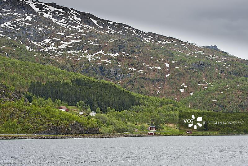 特罗尔峡湾风光，挪威罗弗敦群岛图片素材