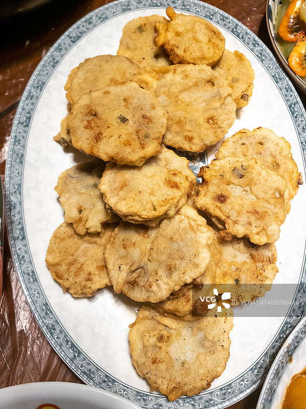 香煎藕饼图片素材