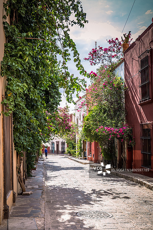 墨西哥圣米格尔德普韦布利托街图片素材