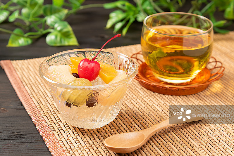 日式甜点：安蜜豆图片素材