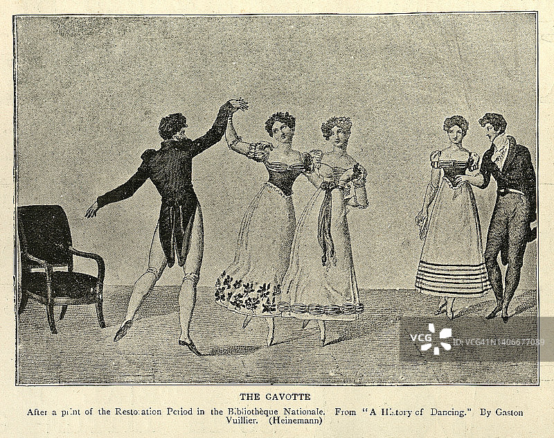 加沃特舞是一种法国舞蹈，其名称源于法国东南部加普地区加沃特人的民间舞蹈图片素材