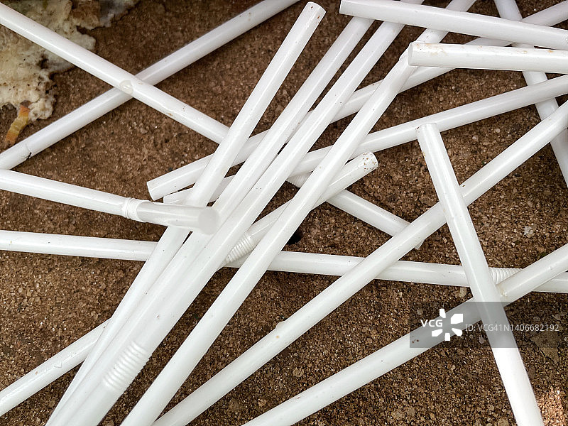 塑料吸管垃圾图片素材