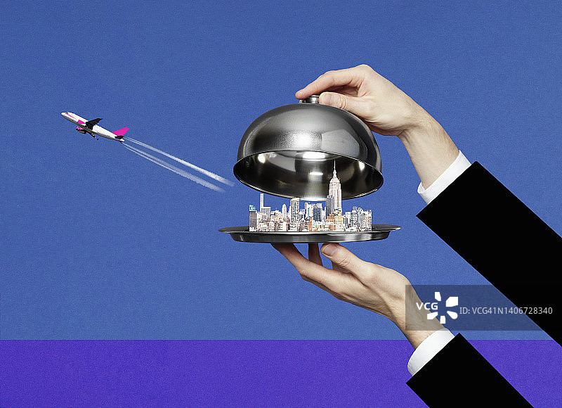 银盘奢华旅行图片素材