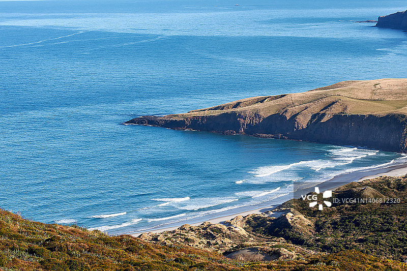 奥塔哥半岛的沙蝇湾图片素材