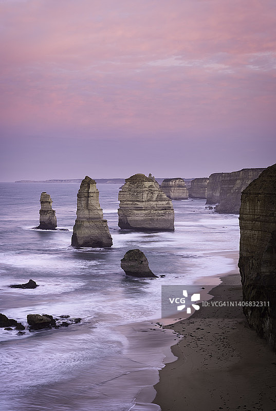 十二使徒岩日出图片素材