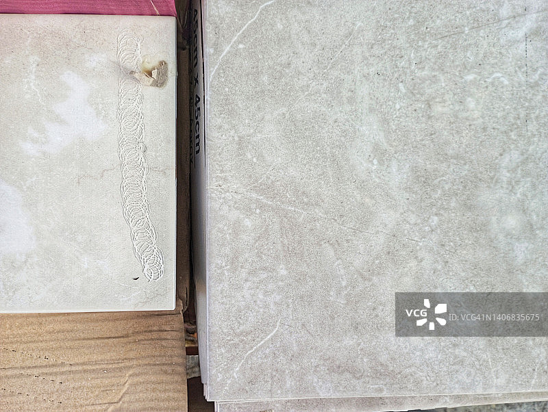 瓷砖的DIY俯视图图片素材