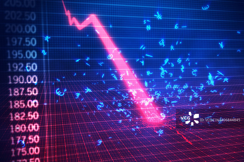 股市触底图片素材