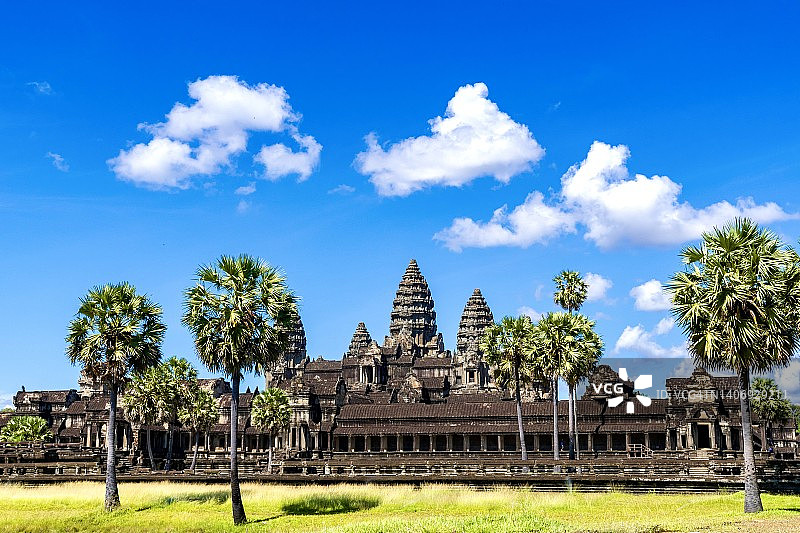 吴哥窟天空美景图片素材