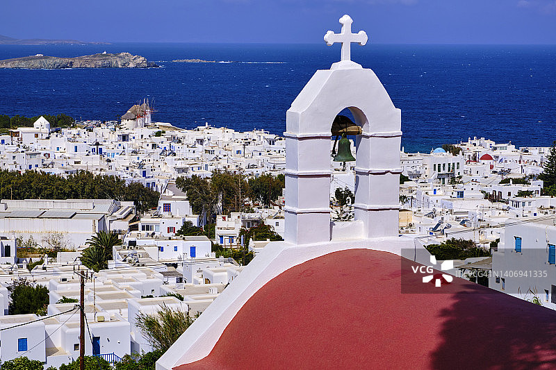 希腊基克拉泽斯群岛米科诺斯岛图片素材