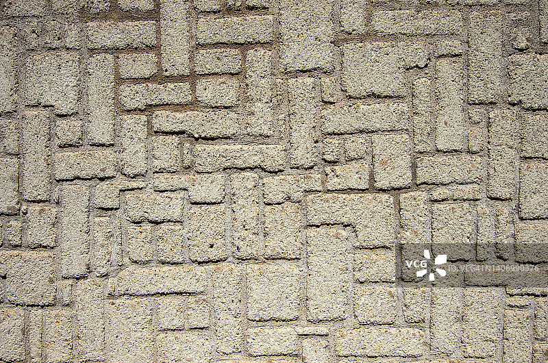 抽象互锁块状图案压印混凝土人行道设计图片素材