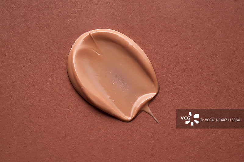 米色化妆品乳霜色板背景图片素材