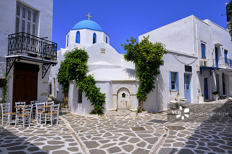 希腊基克拉泽斯群岛帕罗斯岛图片素材