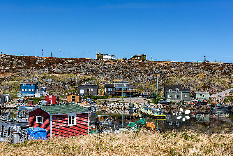 加拿大纽芬兰和拉布拉多格林斯庞德岛风光图片素材