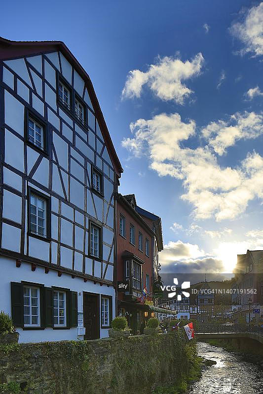 德国北莱茵-威斯特法伦州巴特明斯特艾费尔和埃尔夫特河图片素材