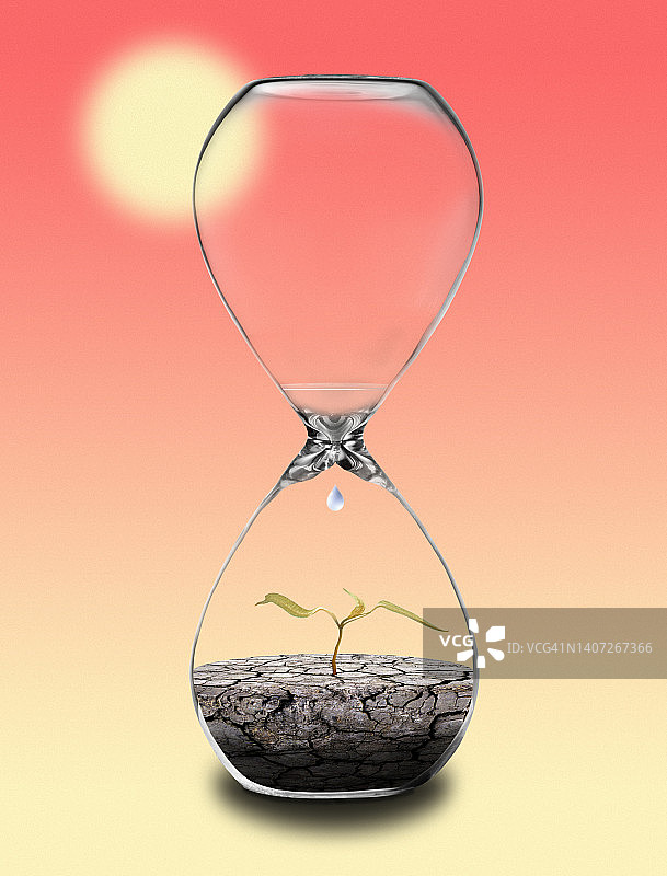 缺水插画图片素材