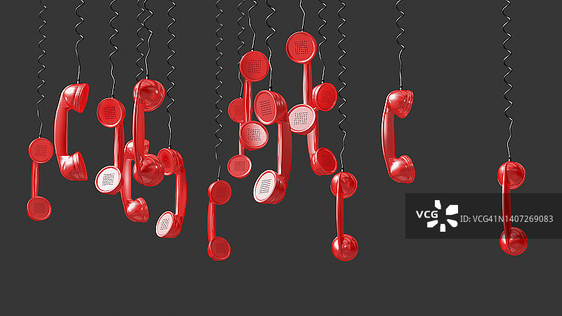 倒挂的紧急电话插图图片素材