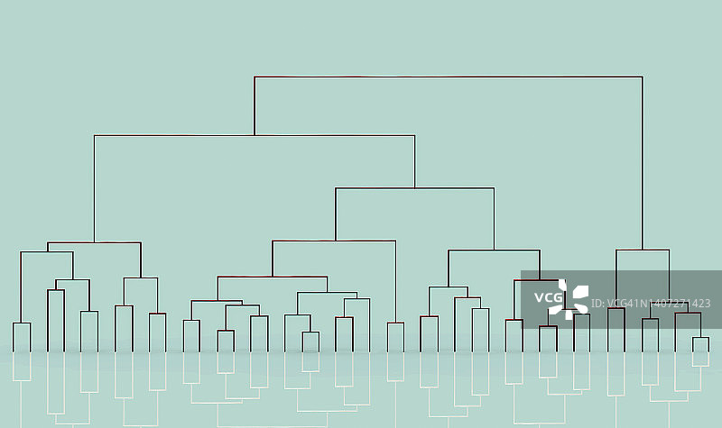 树状图插画图片素材