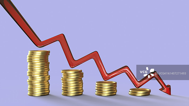 下降趋势图图片素材